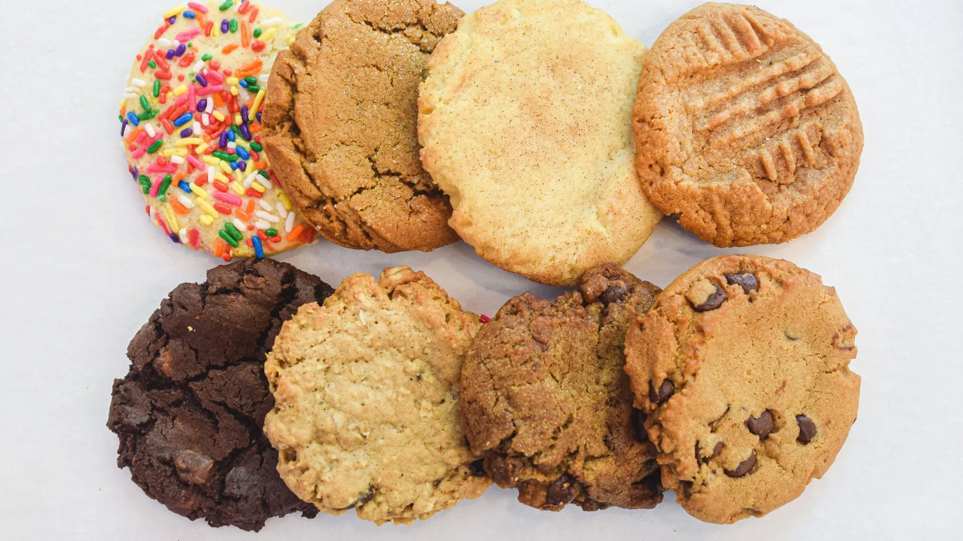 one dozen assorted cookies